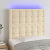 Image de vidaXL Tête de lit à LED - Crème