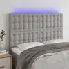 Image de vidaXL 3122856 - Tête de lit à LED Gris clair