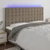 Image de vidaXL Tête de lit LED Taupe