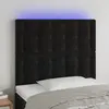 Image de vidaXL Tête de lit à LED - Noir