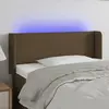 Image de VidaXL Tête de lit à LED 83x16x78/88 cm - Marron foncé