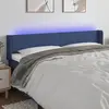 Image de vidaXL Tête de lit à LED 163x16x78/88 cm - Bleu