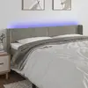 Image de vidaXL Tête de lit 163 cm - Gris clair
