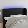 Image de Vidaxl Tête de lit à LED - Noir 83x16x78/88 cm