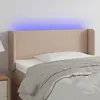 Image de vidaXL Tête de lit à LED - Cappuccino - 93x16x78/88 cm