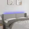 Image de Vidaxl Tête de lit à LED 147x16x78/88 cm - Gris clair
