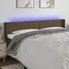 Image de vidaXL Tête de lit à LED - Marron foncé