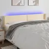 Image de VidaXL Tête de lit LED 183cm Tissu - Crème