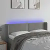 Image de vidaXL Tête de lit à LED - Gris clair