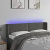 Image de vidaXL Tête de lit à LED - Gris foncé