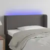 Image de vidaXL Tête de lit à LED - Gris