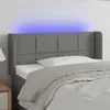 Image de vidaXL Tête de lit à LED - Gris foncé