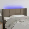 Image de vidaXL Tête de lit à LED 83x16x78/88 cm Taupe