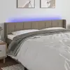 Image de vidaXL Tête de lit à LED - Taupe