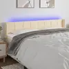 Image de vidaXL Tête de lit à LED Crème 163 cm