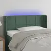 Image de vidaXL Tête de lit à LED - Vert foncé