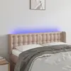 Image de vidaXL Tête de lit à LED Cappuccino