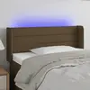 Image de vidaXL Tête de lit LED - Marron foncé