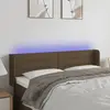 Image de vidaXL Tête de lit LED 147 cm - Marron Foncé