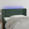 Image de vidaXL Tête de lit à LED - Vert foncé 83x16x78/88 cm