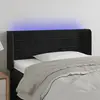 Image de vidaXL Tête de lit avec LED - Noir