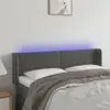 Image de vidaXL Tête de lit à LED - Gris foncé