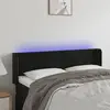 Image de vidaXL Tête de lit à LED 147 cm - Velours - Noir