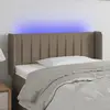 Image de vidaXL Tête de lit à LED - Taupe Tissu