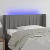 Image de VIDA XL Tête de lit à LED avec Oreilles - Gris Foncé