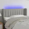 Image de vidaXL Tête de lit à LED - Gris clair