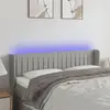 Image de vidaXL Tête de lit à LED - Gris clair