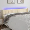 Image de vidaXL Tête de lit à LED avec oreilles - Tissu Crème