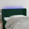 Image de vidaXL Tête de lit à LED 83x16x78/88 cm - Vert foncé