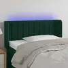 Image de vidaXL Tête de lit à LED - Vert foncé