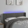 Image de vidaXL Tête de lit à LED - Gris foncé