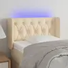 Image de vidaXL Tête de lit à LED - Crème