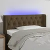 Image de Tête de lit vidaXL à LED - Marron foncé