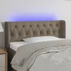 Image de vidaXL Tête de lit à LED - Taupe
