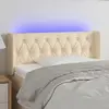 Image de vidaXL Tête de lit à LED - Crème