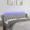 Image de vidaXL Tête de lit à LED - Gris clair
