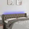Image de vidaXL Tête de lit à LED - Taupe