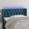 Image de vidaXL Tête de lit à LED - Bleu foncé