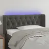 Image de vidaXL Tête de lit à LED - Gris foncé