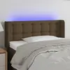 Image de vidaXL Tête de lit à LED - Marron foncé