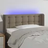 Image de vidaXL Tête de lit LED - Taupe