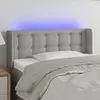Image de vidaXL Tête de lit à LED - Gris clair