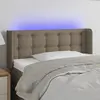 Image de vidaXL Tête de lit à LED Taupe