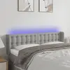 Image de VidaXL Tête de lit à LED - Gris clair
