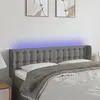 Image de VidaXL Tête de lit à LED - Gris foncé