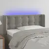 Image de vidaXL Tête de lit LED - Gris clair